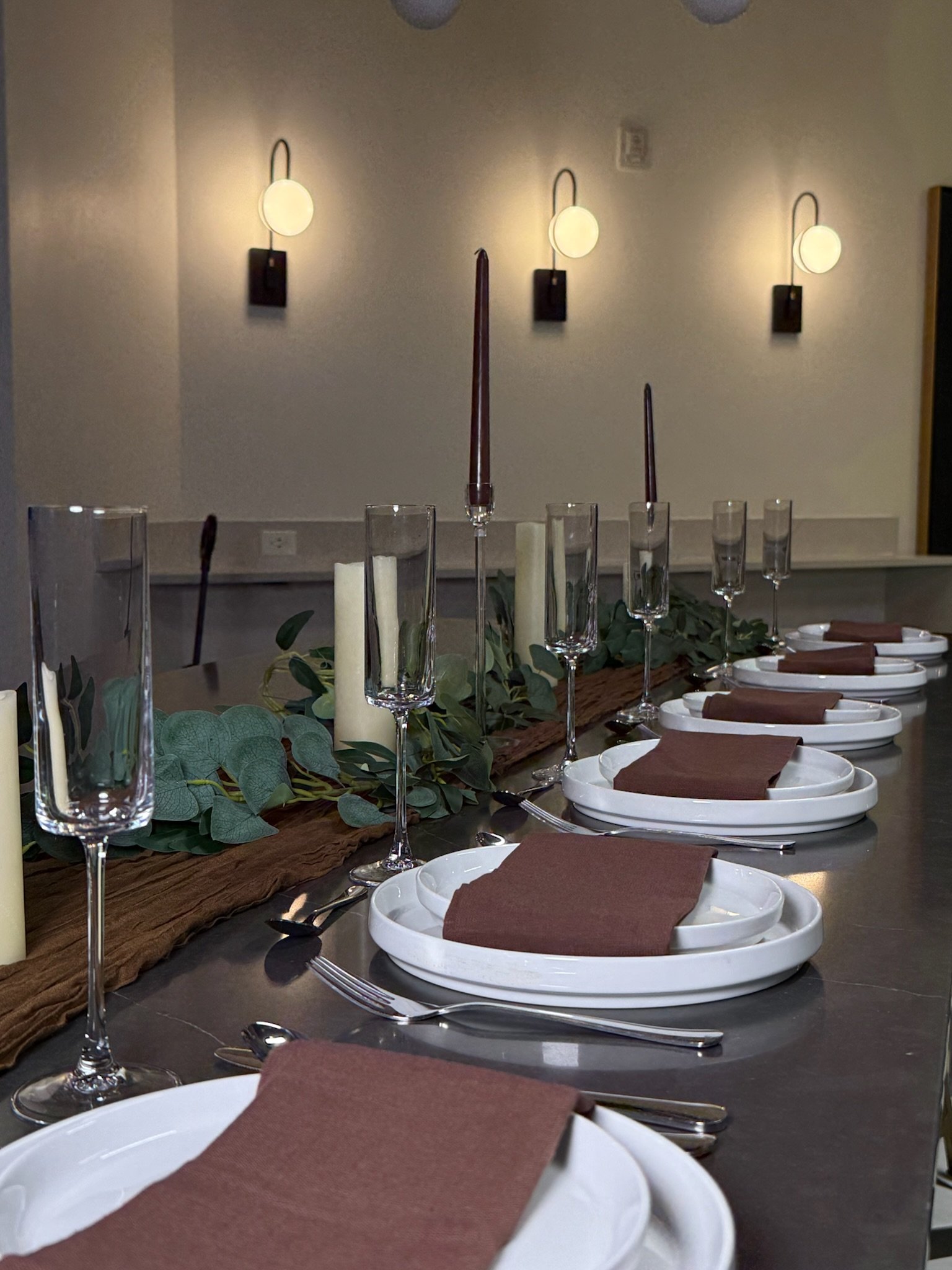 Set, Sip & Spaces tablescape
